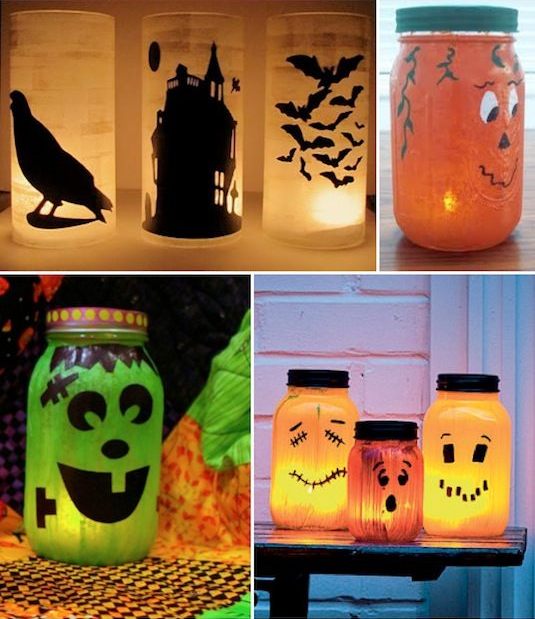 16 easy but awesome homemade halloween decorations jar lights.jpg