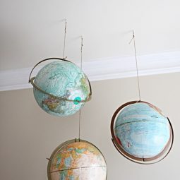 40 useful globe art projects to restore old globes 12.jpg