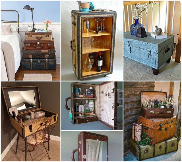 Upcycling 16 Stilvolle DIY Wohnideen mit alten Koffern nettetipps de