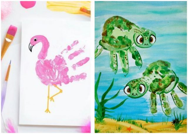 Basteln Mit Kindern 10 Tolle Ideen Fur Handabdruck Bilder Nettetipps De