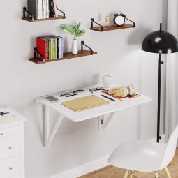 Klappbarer Arbeitstisch für kleine Räumlichkeiten