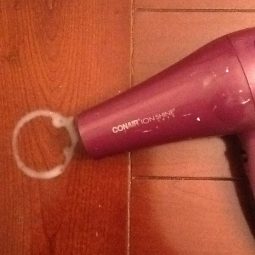 Use your hairdryer to remove water marks from wooden surfaces.jpg