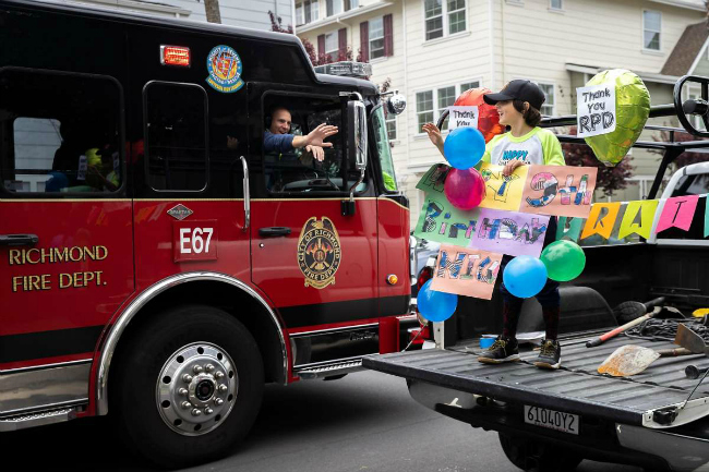 Quarantine birthday fire truck parade.jpg