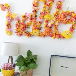 Deko selber machen florale buchstaben wanddeko basteln zuhause für den frühlings dekoreiren.jpg