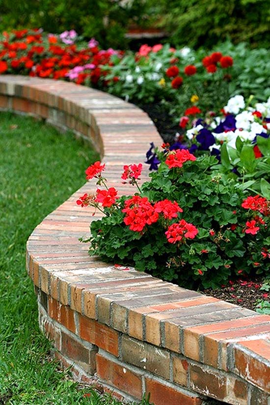 Brick flower bed edging idea.jpg