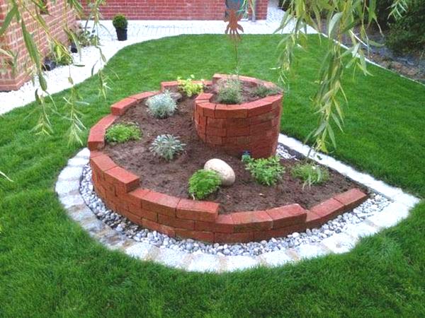 Spiral brick flower bed.jpg