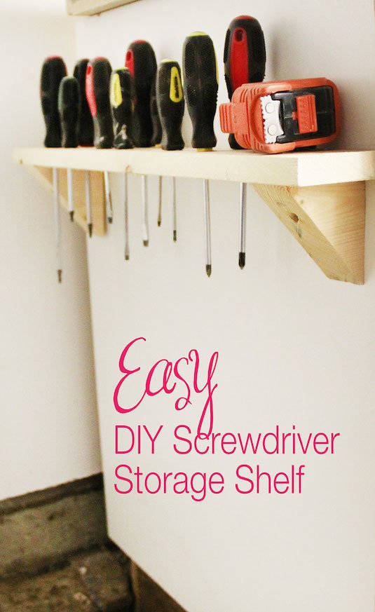 Diy screwdriver storage 18 brilliant garage organization ideas.jpg