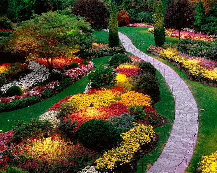 Vordergarten pflegeleicht gestalten pfad aus naturstein natursteinfliesen blumen büsche.jpg