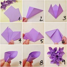 Paper flower sculpture - Image result for origami scene Origami Pinterest