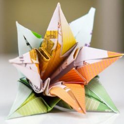 Origami blume anleitung blume aus euro schien falten.jpeg