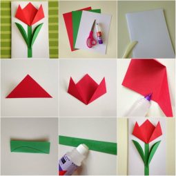 Origami tulpe anleitung origami karte basteln mit nur 3 farben.jpeg