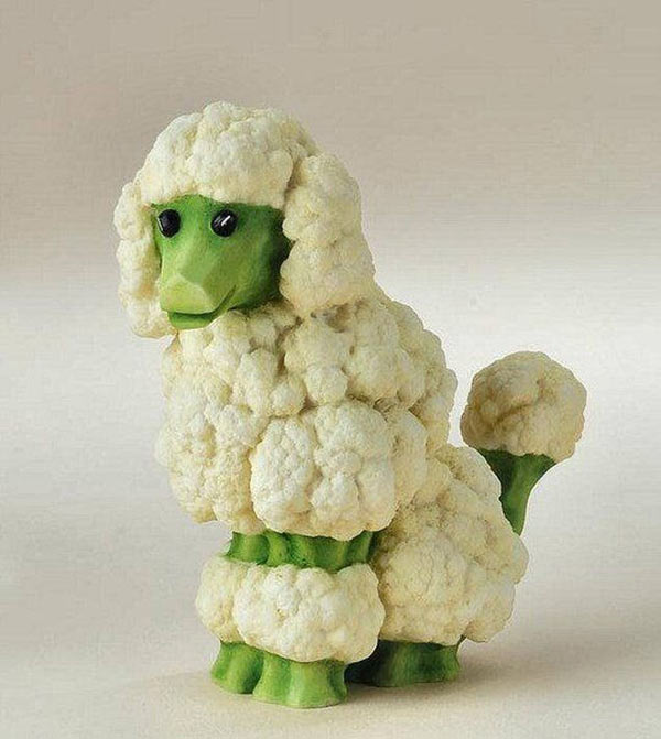 Getting creative with fruits and vegetables cauliflower poodle momooze.com picturesque playground for moms.jpg