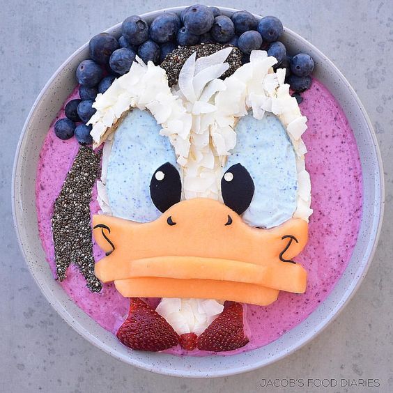 Getting creative with fruits and vegetables donald duck smoothie momooze.com picturesque playground for moms.jpg
