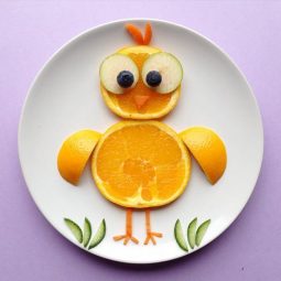 Getting creative with fruits and vegetables orange chicken momooze.com picturesque playground for moms.jpg