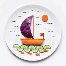 Getting creative with fruits and vegetables vege boat momooze.com picturesque playground for moms.jpg