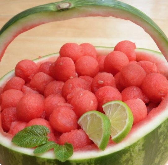 Getting creative with fruits and vegetables watermelon drops basket momooze.com picturesque playground for moms.jpg