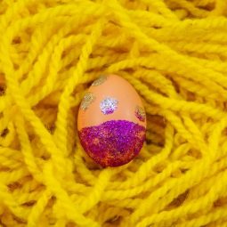 Glitter easter egg decoration easy craft ideas for kid.jpg