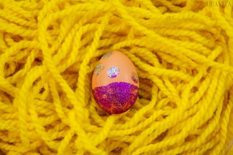 Glitter easter egg decoration easy craft ideas for kid.jpg
