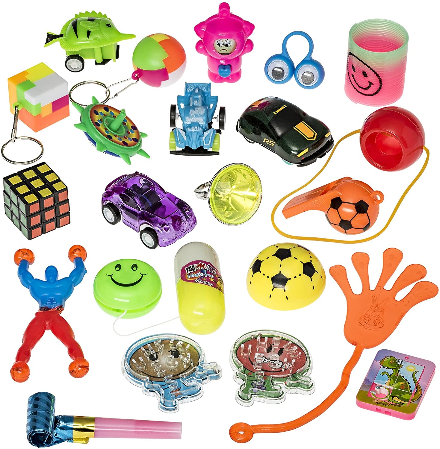 Ostereier mit Spielzeug als Geschenk für Kinder