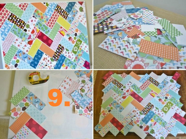 Keilrahmen gestalten scrapbooking papier streifen bunt bild.jpg