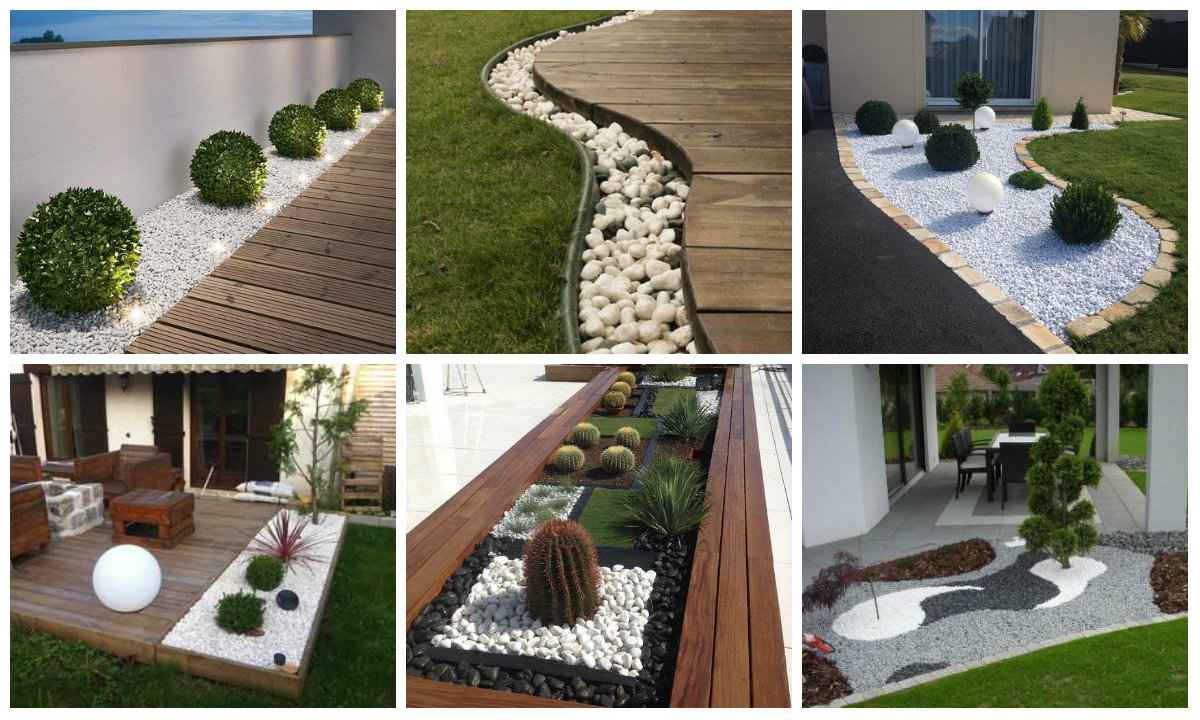 DIY Gartendekoration mit weißen Steinen nettetipps.de