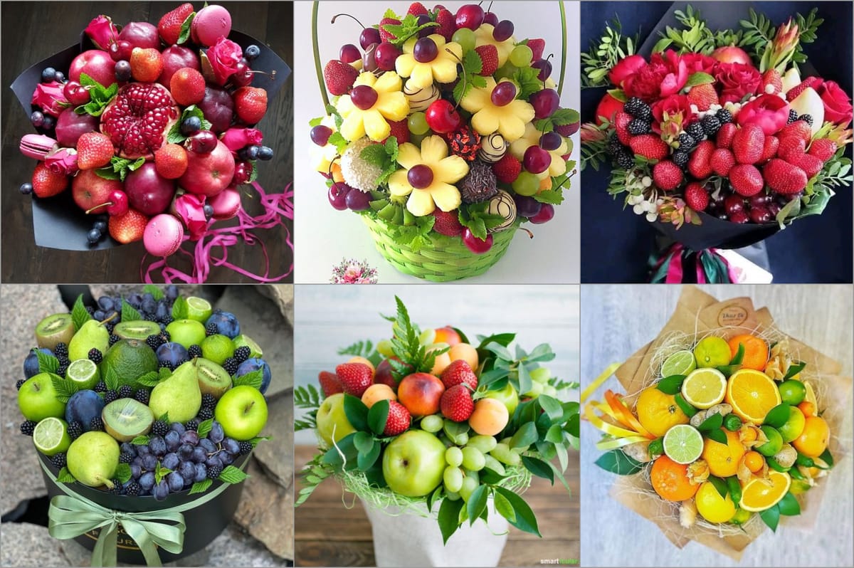 Leckere Alternativen zum Blumenstrauß ! Mehr als 15 Ideen !