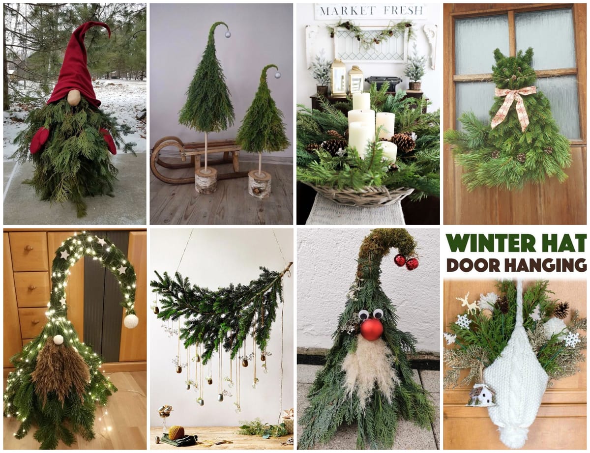 Tolle zauberhafte Diy Ideen für grüne Winterdeko :)