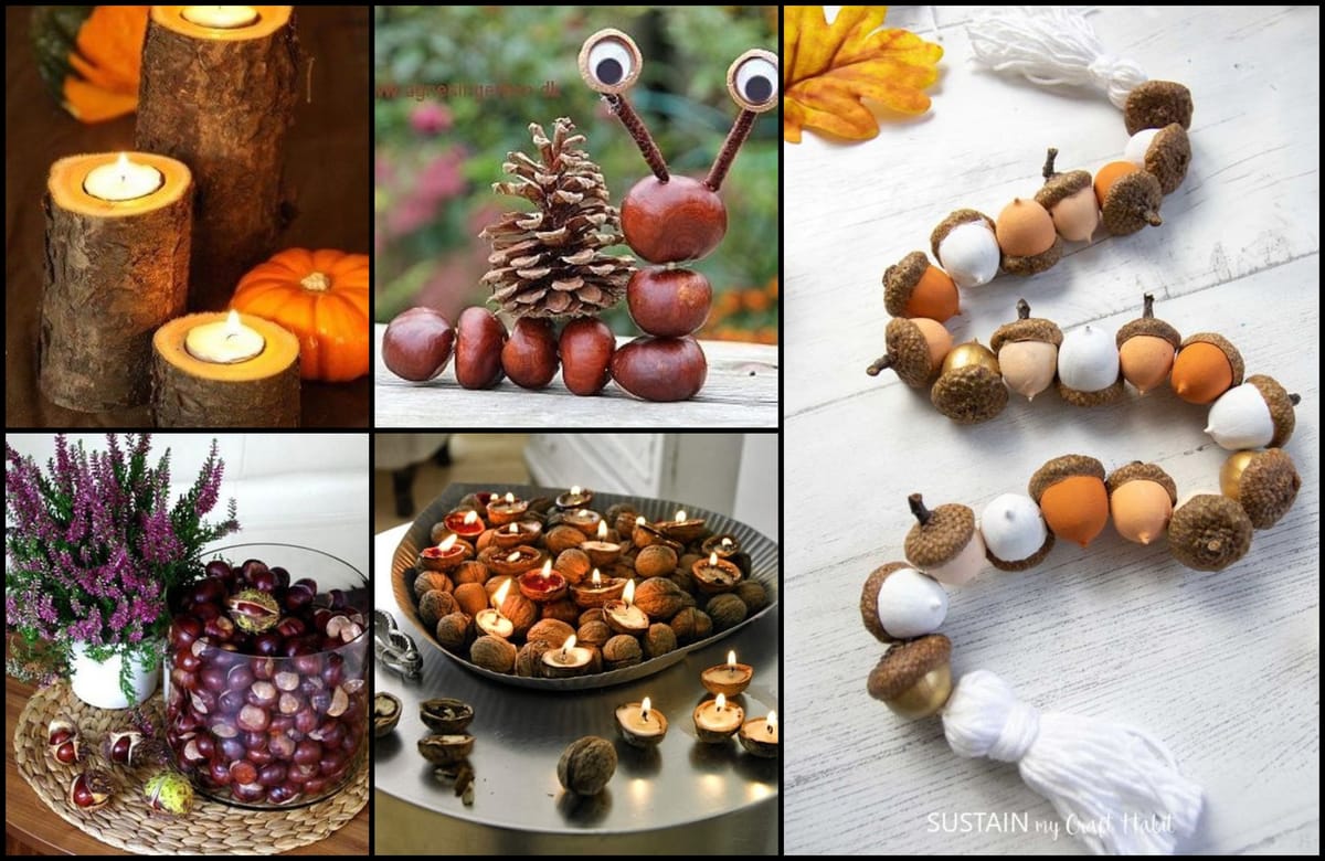 Gemütliche herbstliche Naturdeko Diy :)