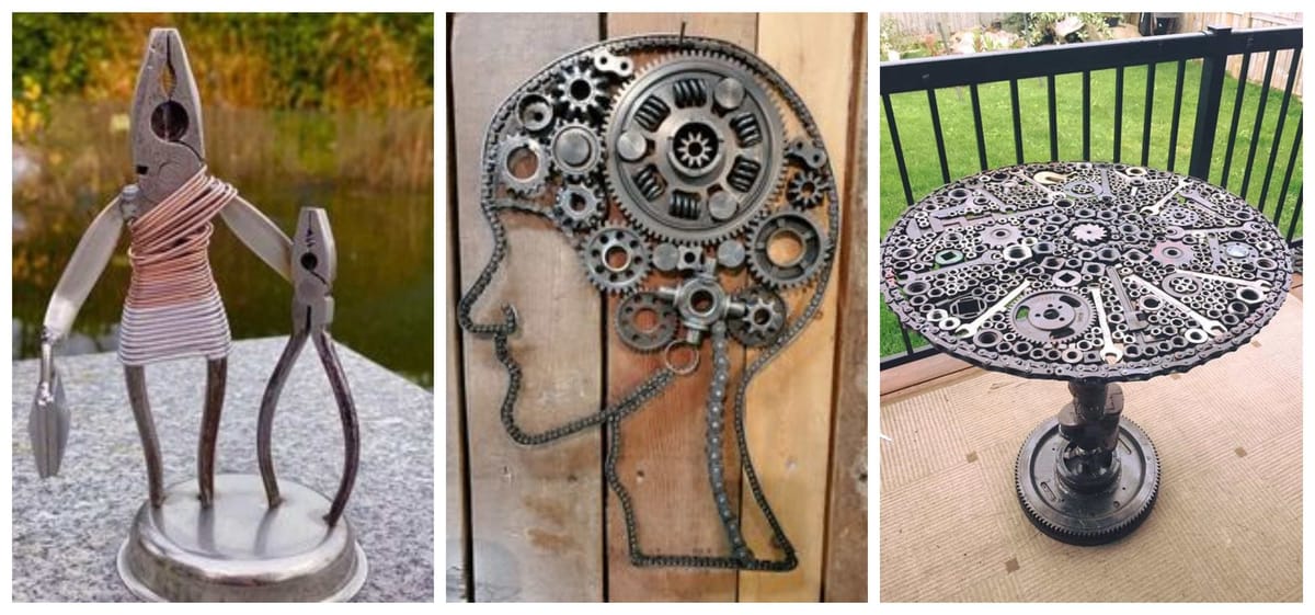 Wunderschöne DIY-Projekte aus Ersatzteilen und altem Werkzeug :)
