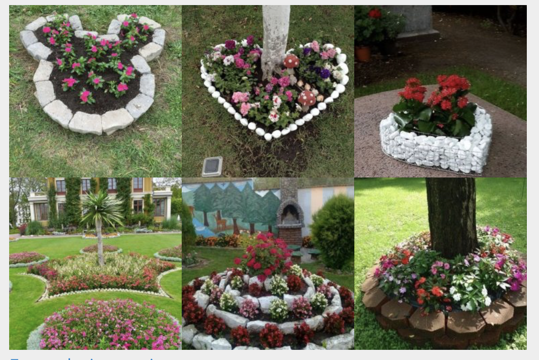 Originelle Blumenbeete mit Steinen gestalten – kreative Ideen :)