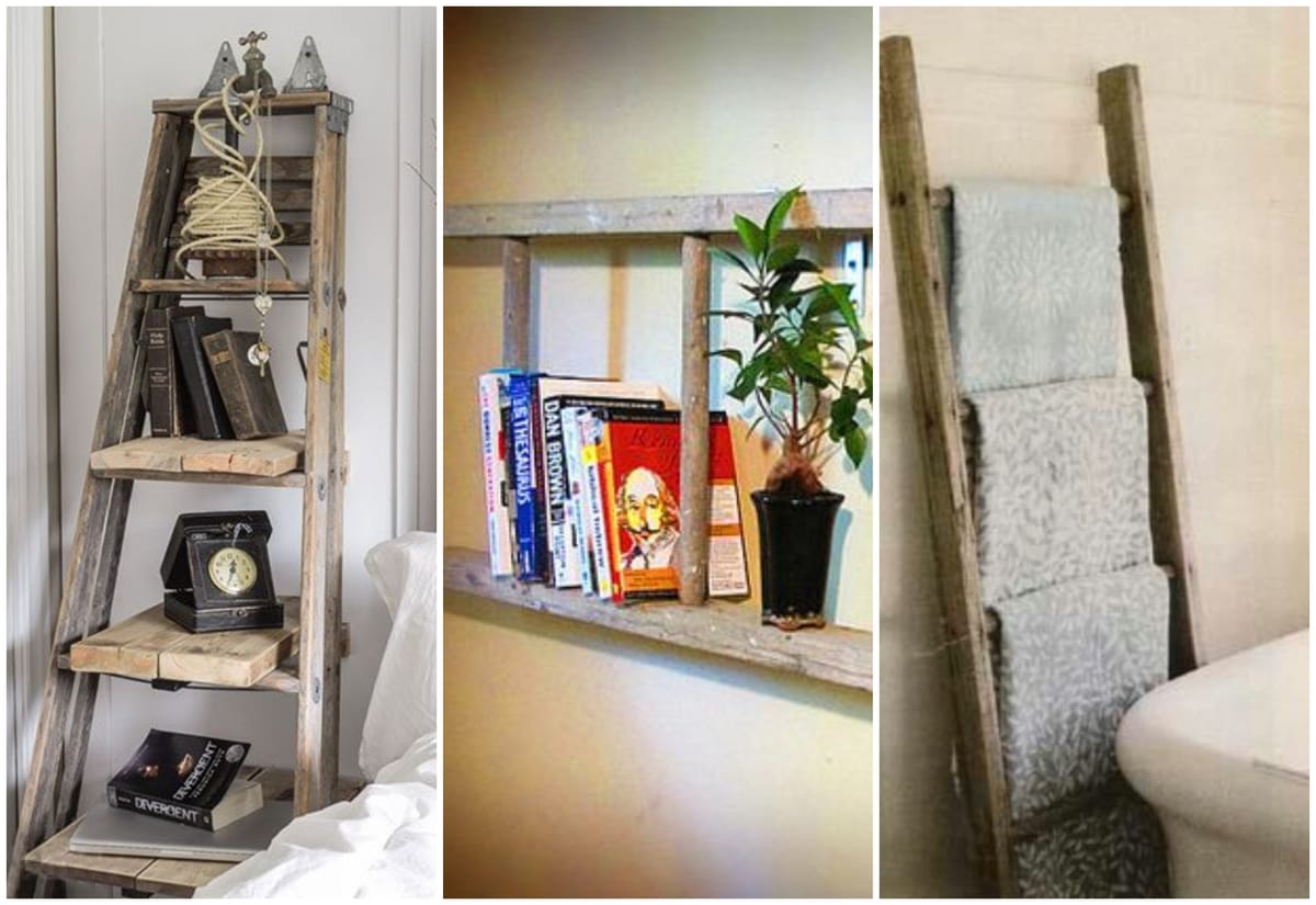 Kreative Upcycling Ideen mit alten Leitern! :)