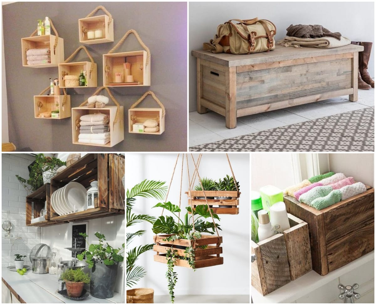 Bastelideen mit Holzkisten: 11 kreative Ideen