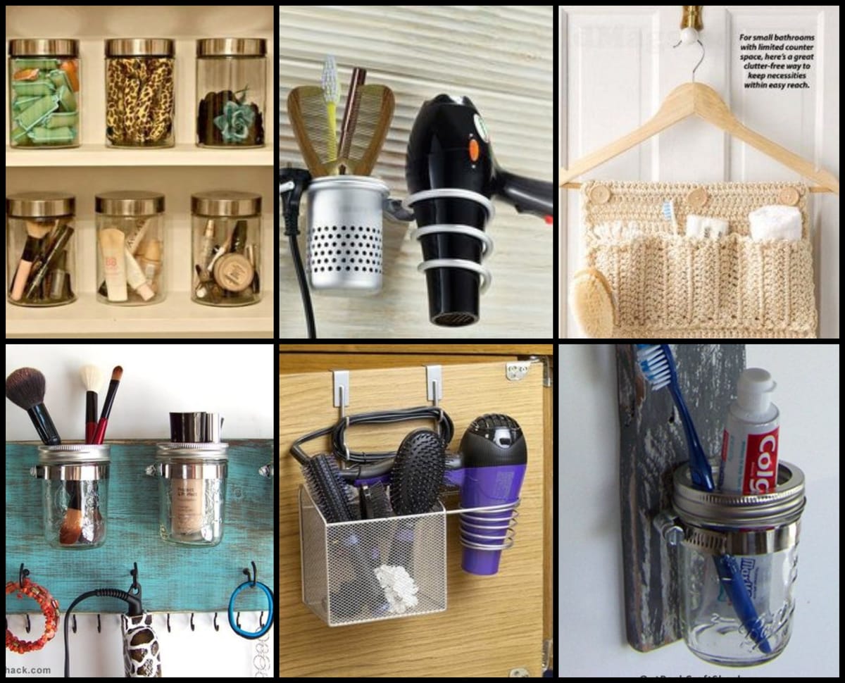 Badaccessoires-Aufbewahrung: coole Diy Ideen