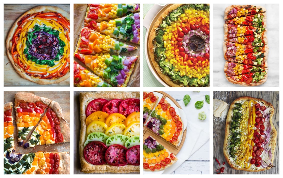 Regenbogen-Pizza – super tolle Ideen zum Backen :)