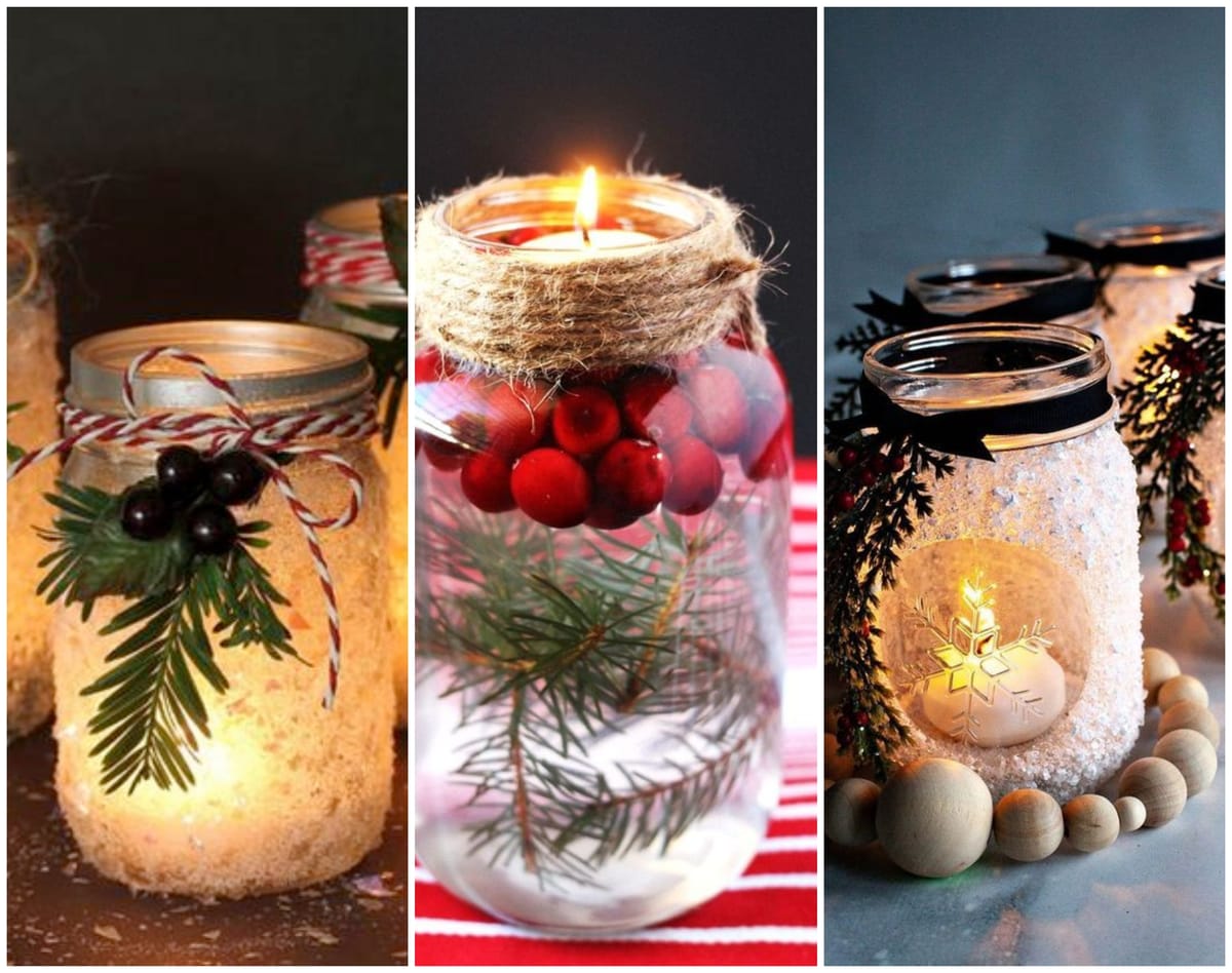Teelichter im Glas – tolle Weihnachts-Diy-Ideen! :)