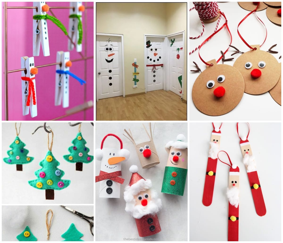 Tolle kreative Weihnachtsbasteleien für Kinder :)