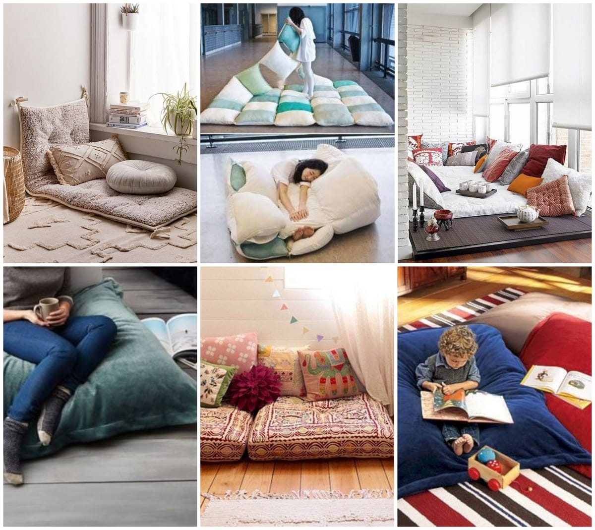 Sitzplatz für alle: coole Bodenkissen-Ideen :)