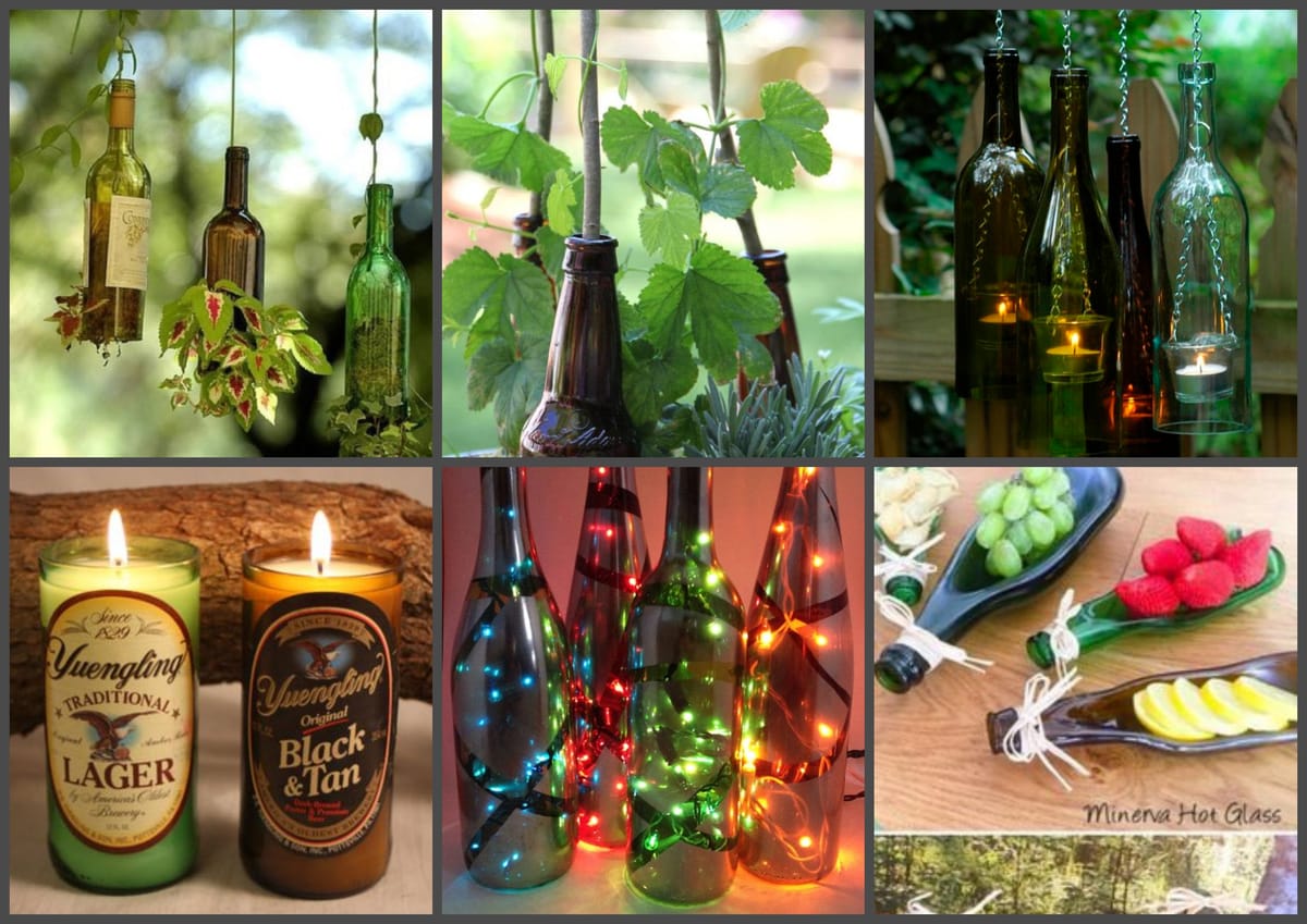 Upcycling: 10 coole Diy Ideen mit Bierflaschen :)