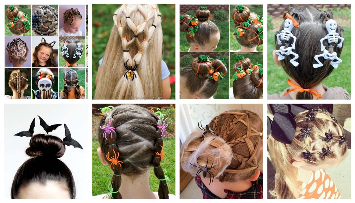 Wunderschöne Halloween-Frisuren für eure Kleinsten :)