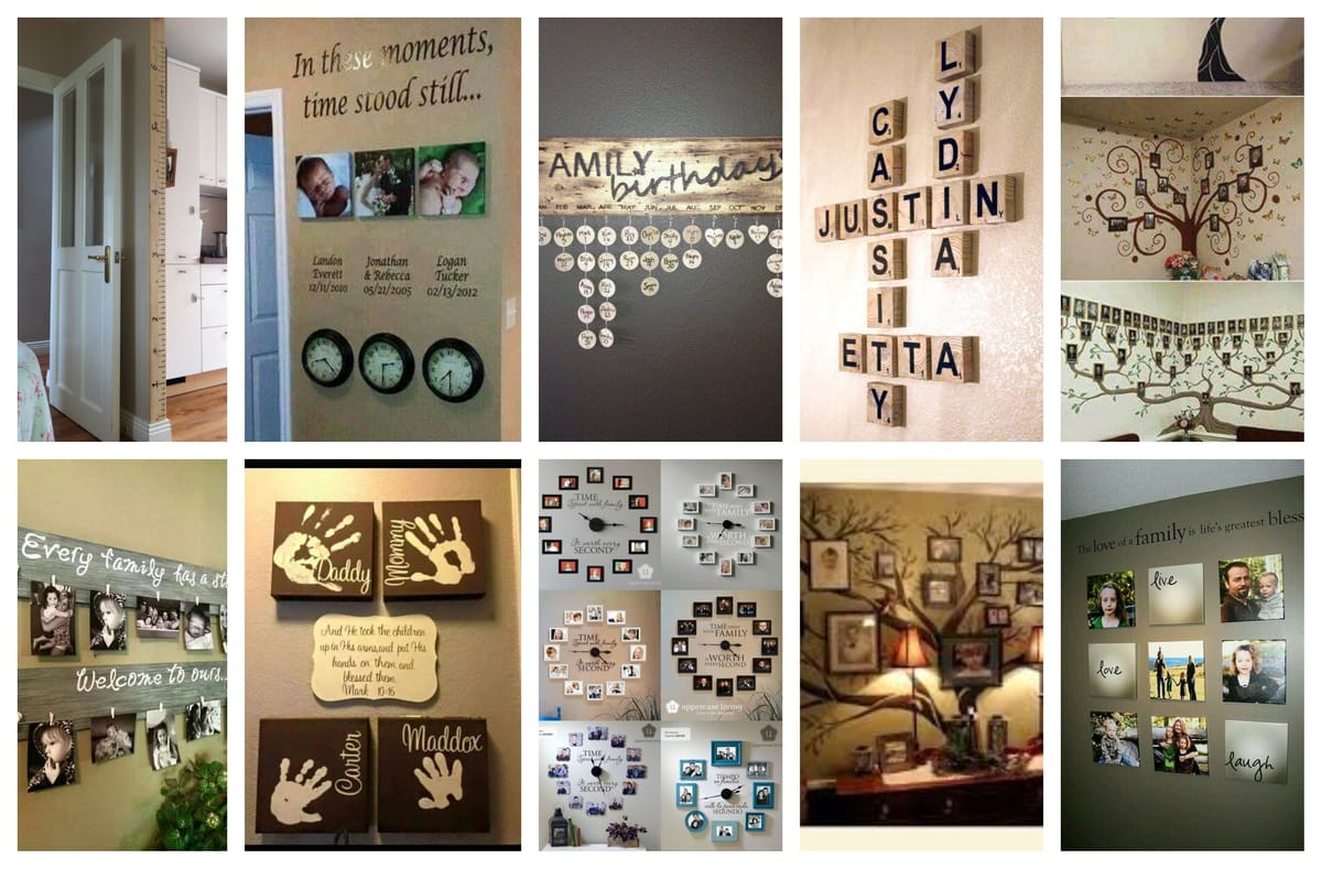 21 geniale und kreative DIY Familie Wanddekorationen :)