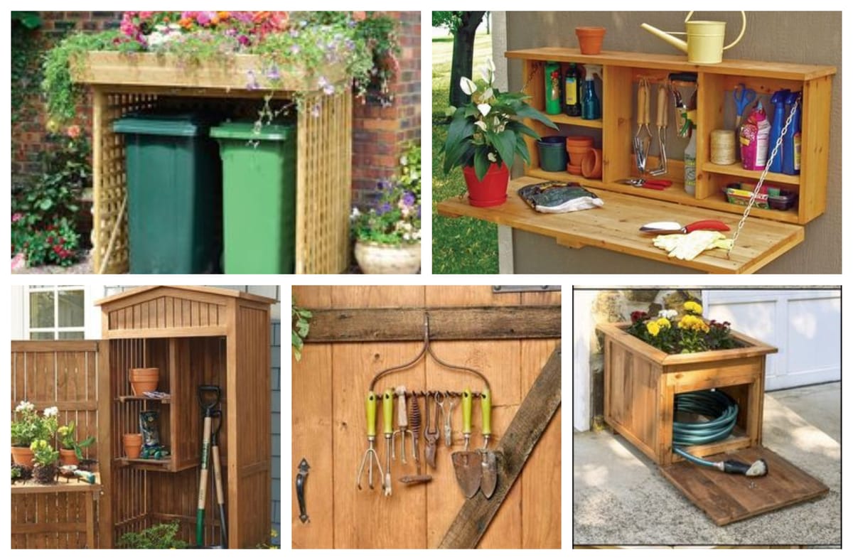 10 praktische Lagerung Ideen für Garten! :)