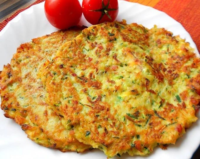 Rezeptidee: Zucchini-Kartoffelpuffer mit Speck und Knoblauch :P