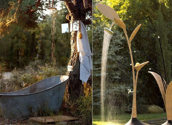 18 Ideen für Gartendusche