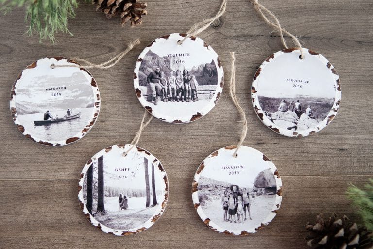 Foto-Anleitung: Weihnachtsbaumschmuck aus Holz mit Foto :)