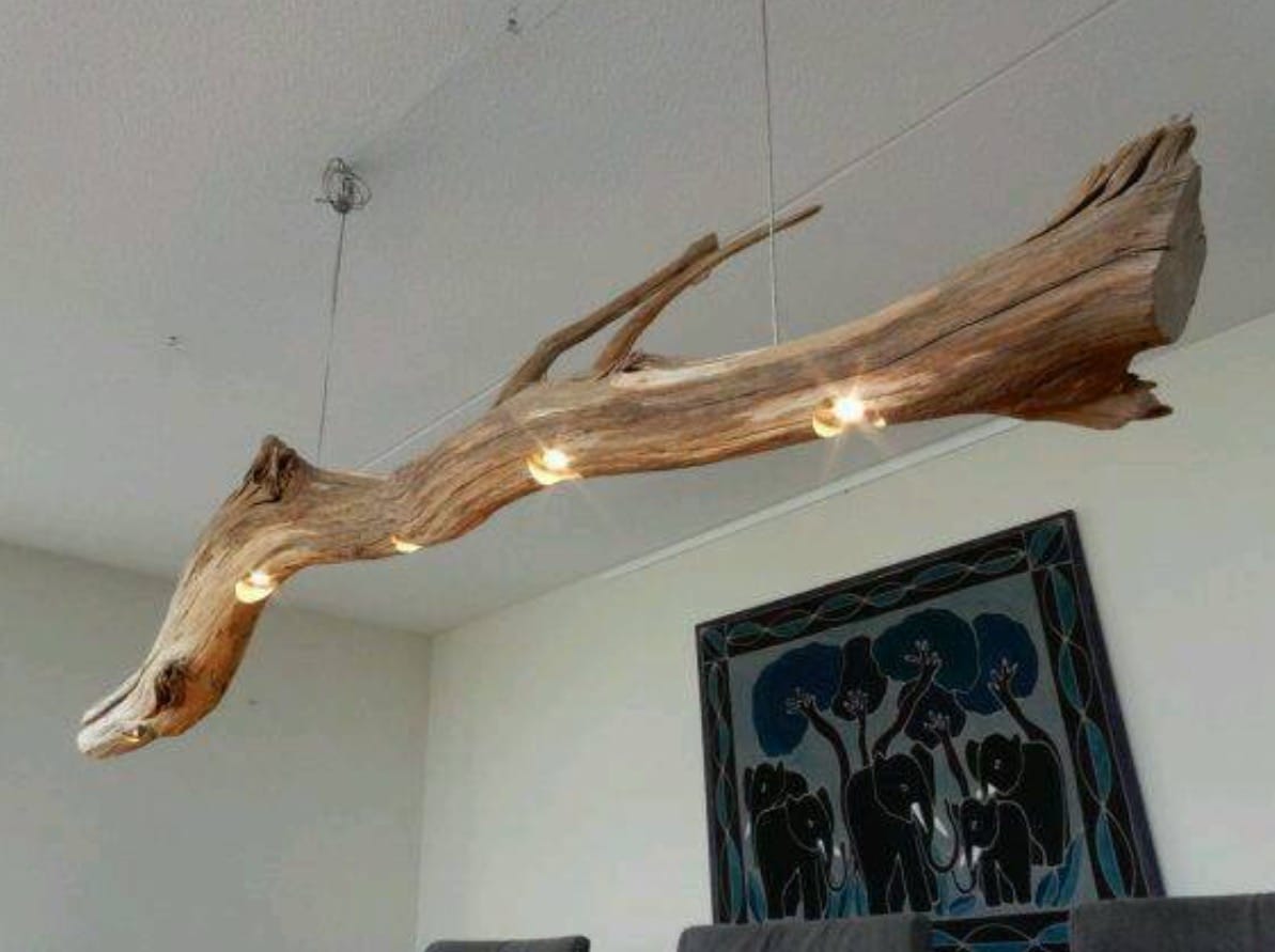 Coole Lampen aus Holz :)