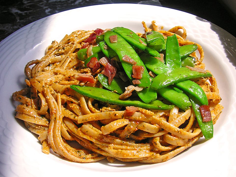 Pasta mit orientalischem Pesto :P