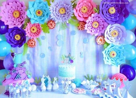 Papierblumen als DIY Party-Deko :)