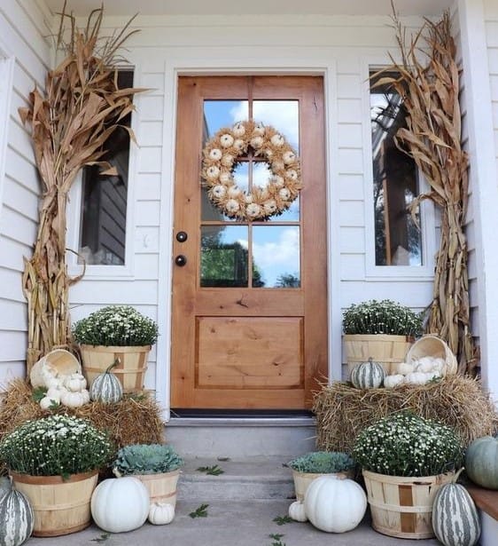 18 wunderschöne herbstliche Dekoideen für die Veranda