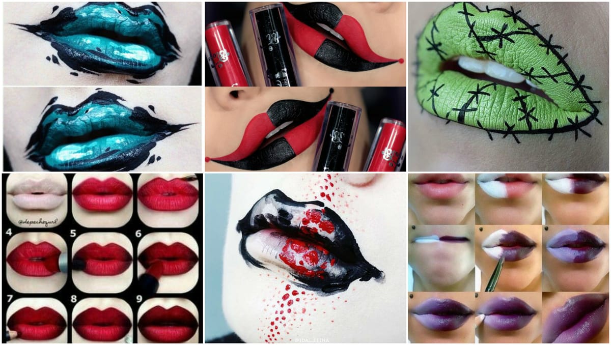 Mit Lippenstift  zaubern – Halloween Ideen :)