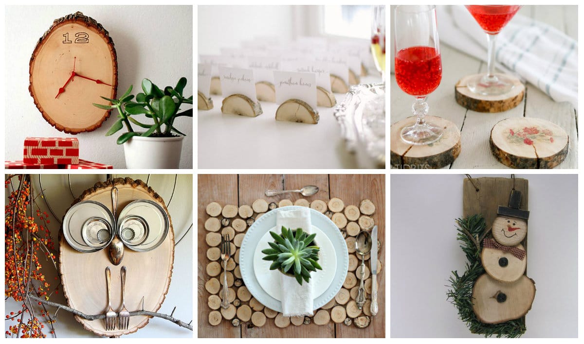 23 DIY Projekte mit Holzscheiben